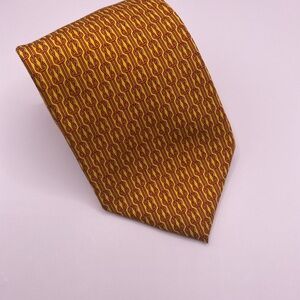 Peter Blair Yellow and Red Geometric Men's Printed Tie
